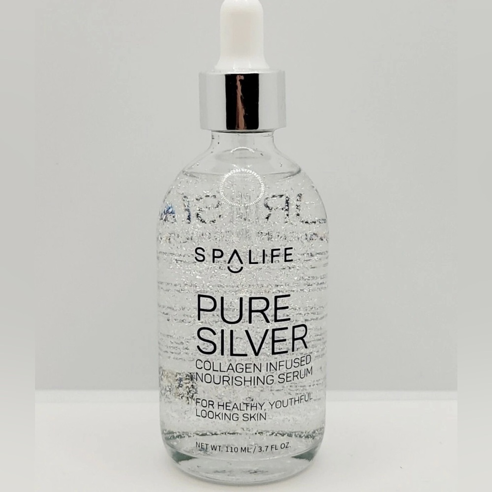SpaLife Pure Silver Collagen Infused Nourishing Serum.
3.7 fl. Oz./ 110 mL
New - Picture 3 of 5